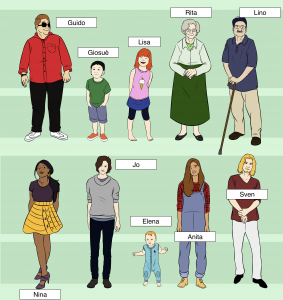 People of different ages and appearances