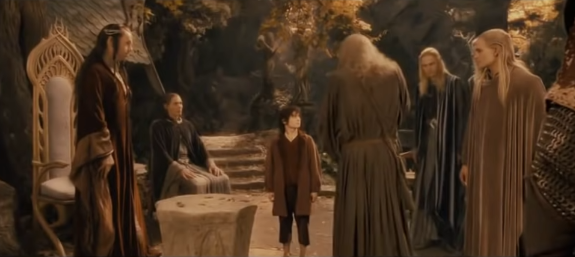 Fellowship of the Rings, Council of Elrond scene
