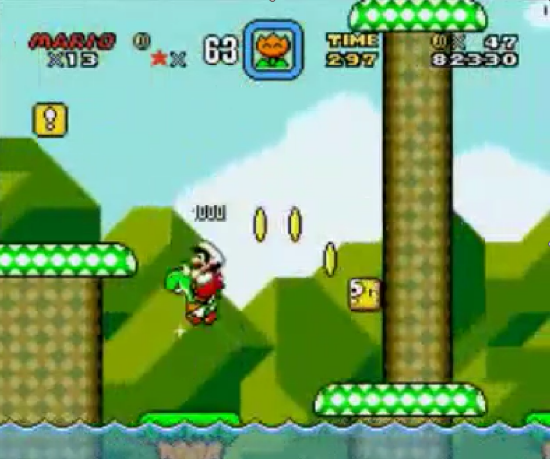 Screenshot of Super Mario World