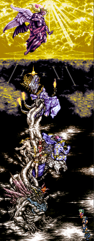 The final fight in Final Fantasy VI
