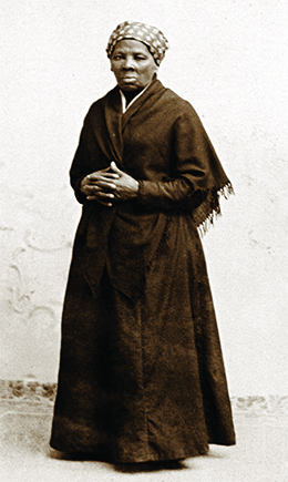 Uma fotografia de Harriet Tubman é mostrada.