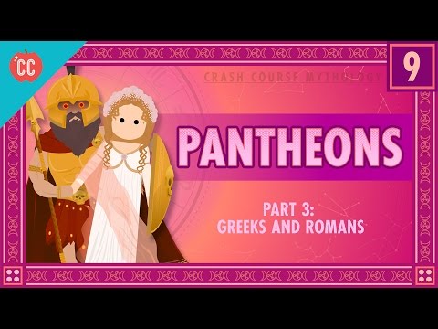 Thumbnail for the embedded element "The Greeks and Romans - Pantheons Part 3: Crash Course World Mythology #9"