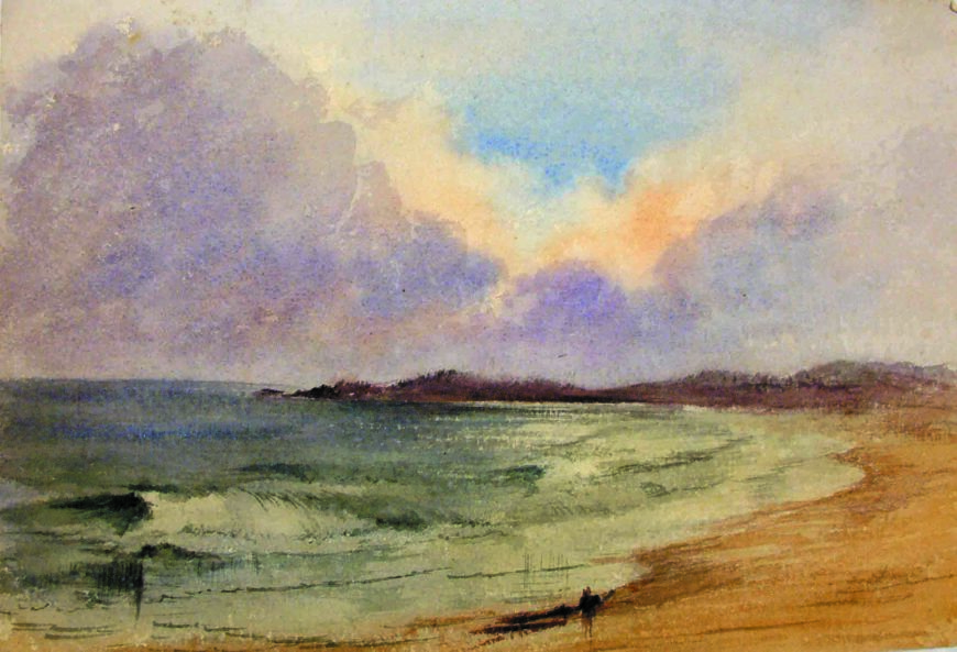 Frances Jones, Sand Beach, South Shore, Bermuda, 1876. Watercolour on paper, 16.2 x 24.5 cm. Private collection