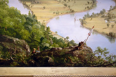 Cole, The Oxbow, detail with self portrait