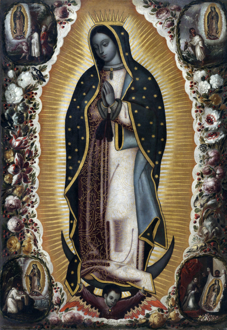Manuel de Arellano, Virgin of Guadalupe, 1691, oil on canvas, 181.45 x 123.38 cm (Los Angeles County Museum of Art)