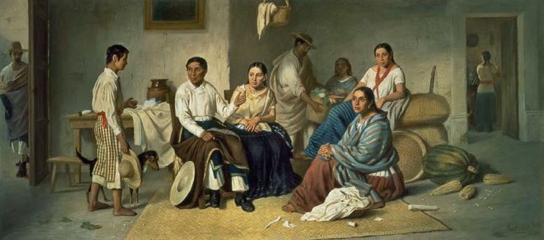 Felipe Santiago Gutiérrez, La despedida del joven indio (The Young Indian’s Farewell), 1876, oil on canvas, 82 x 92 cm (Private Collection, Mexico City)