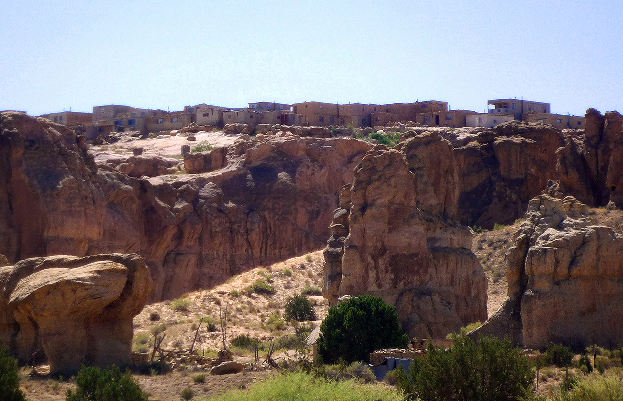 View of Acoma Pueblo, New Mexico