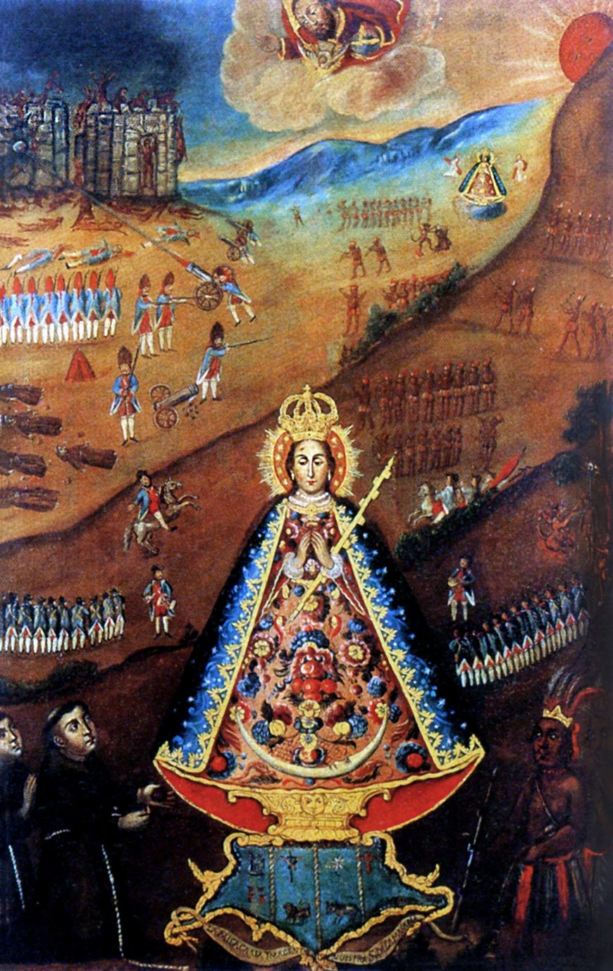 Unknown artist, The Virgin of the Macana, second half of the 18th century, oil on canvas (private collection)