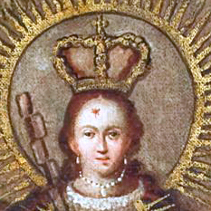 Unknown artist, The Virgin of the Macana, second half of the 18th century, oil on canvas (History Collections New Mexico History Museum 2012.32.1)