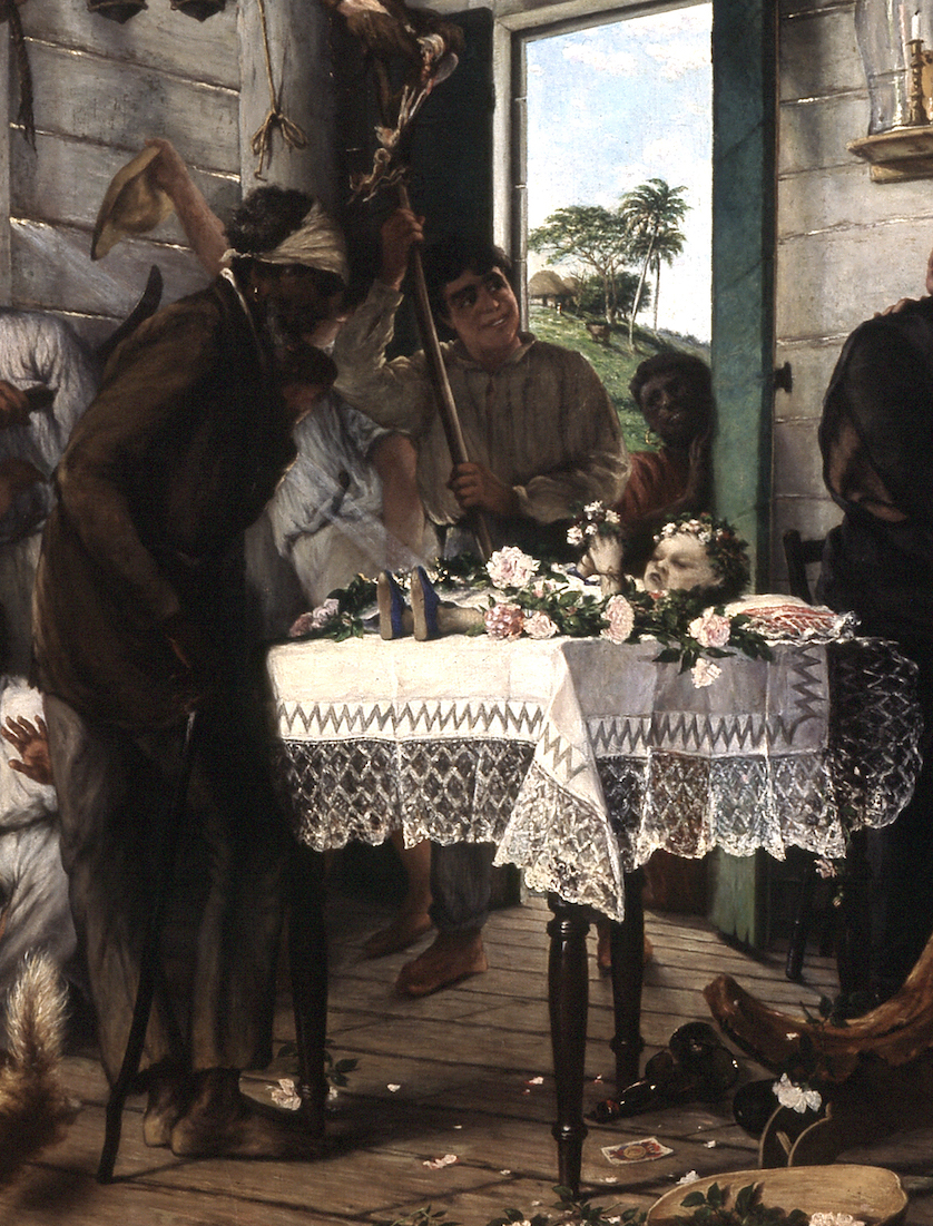 Francisco Oller y Cestero, The Wake, 1893, oil on canvas, 269.24 x 411.47cm (Museum of History, Anthropology, and Art, University of Puerto Rico, Rio Piedras)