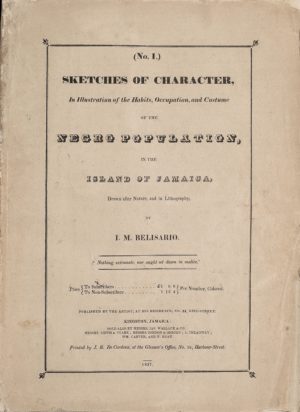 Isaac Mendes Belisario, cover, no. 1, Sketches of Character, In Illustration of the Habits, Occupations, and Costume of the Negro Population in the Island of Jamaica, 1837–38, hand-painted lithographic print (Yale Center for British Art)