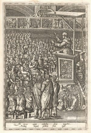 Diego Valadés, Illustration from Rhetorica christiana ad concionandi et orandi vsvm accommodata, 1579 (Houghton Library, Harvard University)