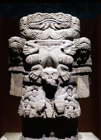 Coatlicue, c. 1500, Mexica (Aztec), found on the SE edge of the Plaza mayor/Zocalo in Mexico City, basalt, 257 cm high (National Museum of Anthropology, Mexico City), photo: Steven Zucker (CC BY-NC-SA 2.0)