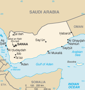 Yemen location 