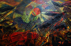 Carrà, Funeral of the Anarchist Galli (I funerali del anarchico Galli), 1910-11