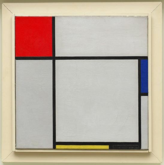 Piet Mondrian, Composition with Red, Blue, Yellow, and Black, 1929, oil on canvas, 45.1 x 45.3 cm (Guggenheim Museum, New York).