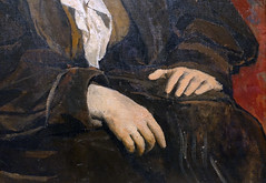 Picasso, Portrait of Gertrude Stein (detail of hands), 1905-06