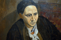 Picasso, Portrait of Gertrude Stein (bust detail), 1905-06