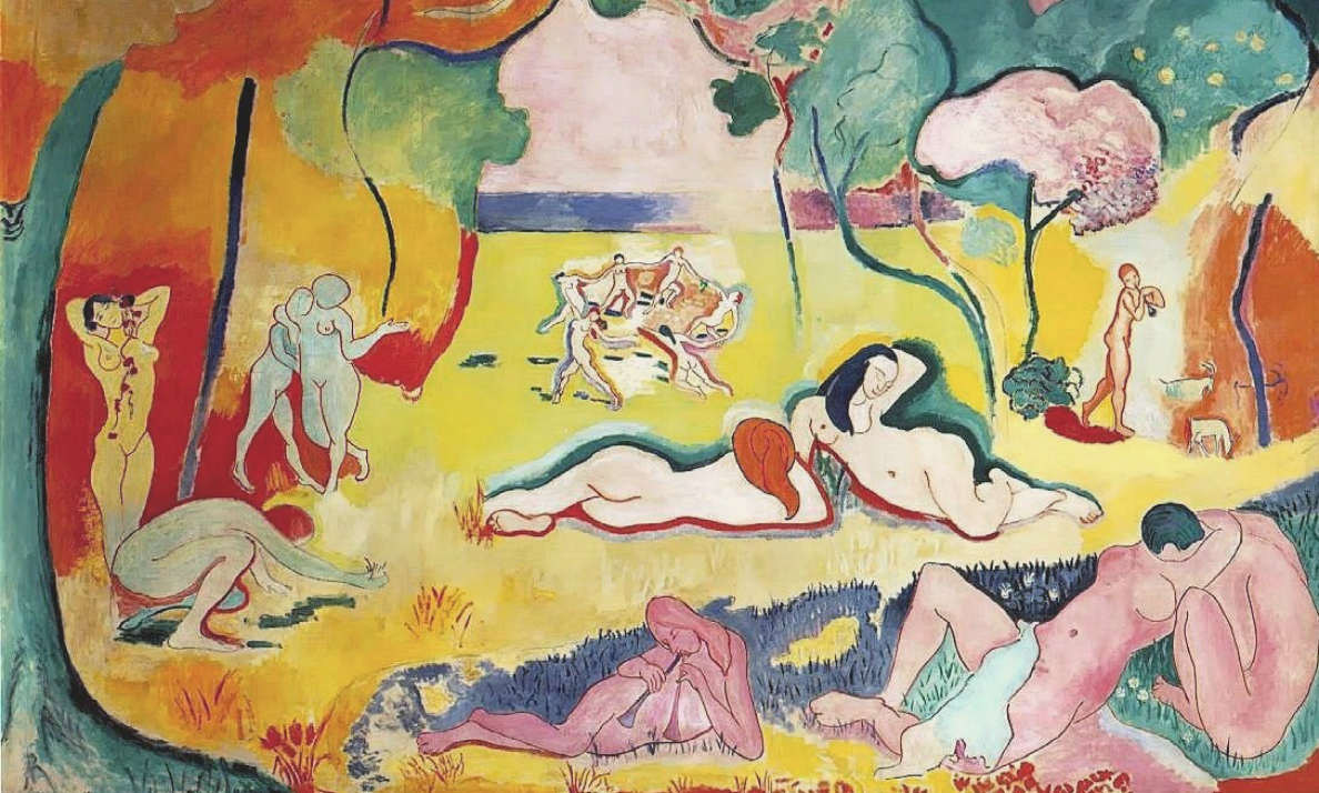 Henri Matisse, Bonheur de Vivre (Joy of Life), 1905-06, oil on canvas, 176.5 x 240.7 cm (The Barnes Foundation, Philadelphia)