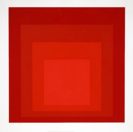 Josef Albers, Homage to the Square I-Sa, 1968, silkscreen, 54.6 × 54.6 cm (Dallas Museum of Art)