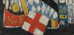 Marsden Hartley, <em>Portrait of a German Officer</em> (detail), 1914, oil on canvas, 173.4 x 105.1 cm (Alfred Stieglitz Collection, The Metropolitan Museum of Art, New York)