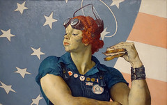 Rockwell, Rosie the Riveter (detail), 1943
