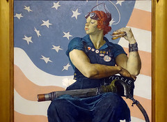 Rockwell, Rosie the Riveter (detail), 1943