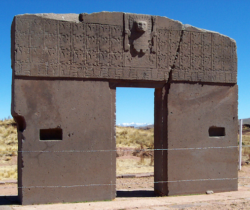 Gate of the Sun, Tiwanaku, 500 and 900 C.E., La Paz, Bolivia (photo: thoew, CC BY-NC-ND 2.0) 