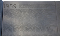 Maya Lin, Vietnam Veterans Memorial, detail with first names