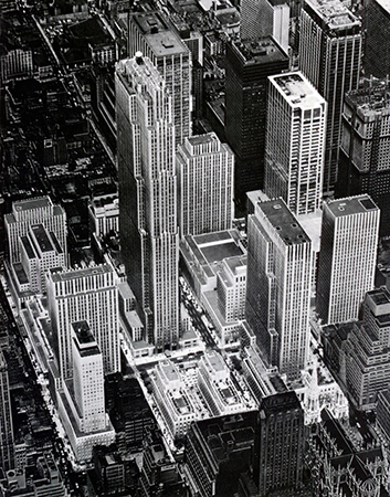 Aerial view of Rockefeller Center