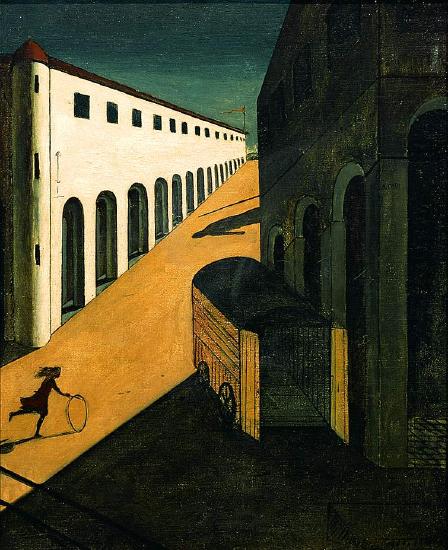 Giorgio de Chirico, The Mystery and Melancholy of a Street, 1914, oil on canvas