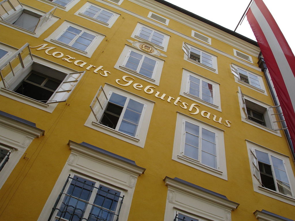 Figure 2. Mozart's birthplace at Getreidegasse 9, Salzburg