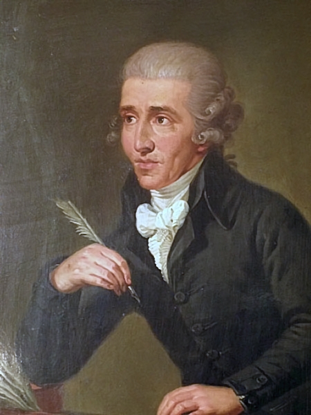 Fiugre 3. Portrait by Ludwig Guttenbrunn, painted c. 1791â€“2, depicts Haydn c. 1770