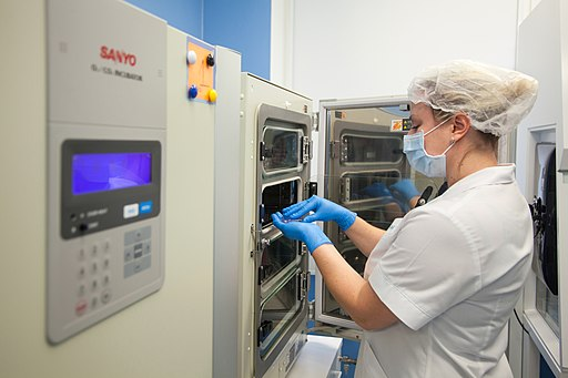 Image of woman in a medical research facility