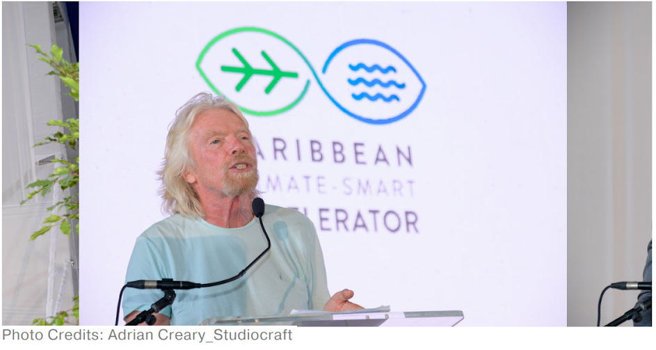 Branson at a Climate-Smart Accelerator event. Adrian Creary/Studiocraft, CC BY
