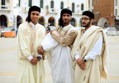 Libyan Men Wearing Traditional National Attire Editorial Stock Photo -  Stock Image | Shutterstock Editorial