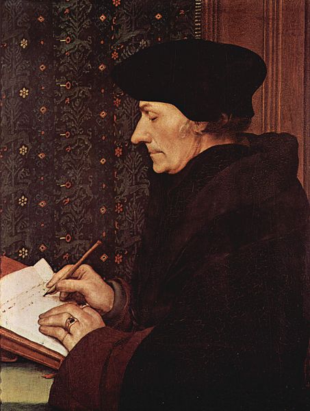 Erasmus in his study.