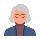 older woman with light hair