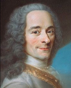 un portrait de Voltaire