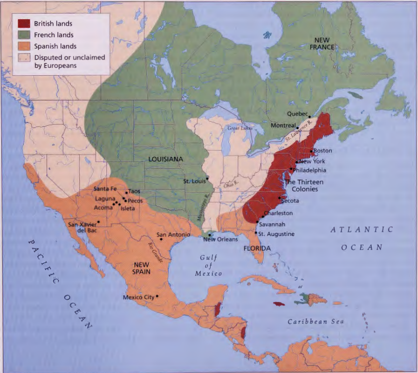 Figure 2.24: Map of Spanish America.