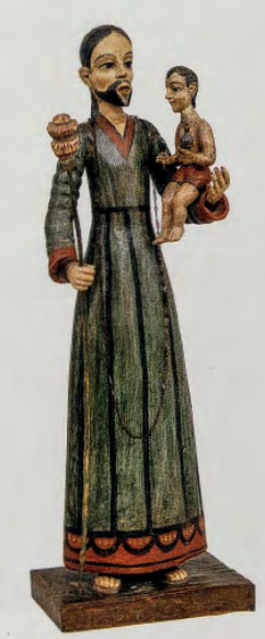 Figure 3.17: RAFAEL ARAG6N, Saint Joseph, c. 1860-62. Wood, 35¼ in (89.5 cm). Taylor Museum, Colorado Springs Fine Arts Center, Colorado.