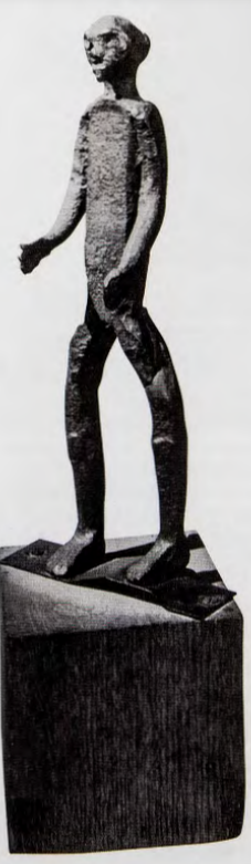 Figure 3.41: Standing figure, late 18th century. Wrought iron, 11 in (27.9 cm) high. Adele Ernest Collection, Stony Point, New York. Smithsonian Institution, Washington, D.C.