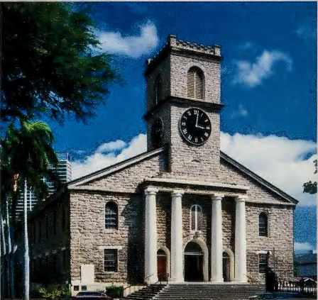 Figure 4.18: REV. HIRAM BINGHAM, Kawaiahao Church, Honolulu, Oahu, Hawai'i, 1842. Photograph.