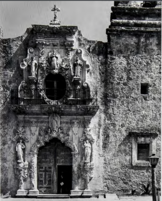 Figure 4.20: Portal, San José y San Miguel de Aguayo Mission Church, San Antonio, Texas, C. 1770-5.