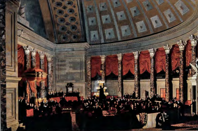 Figure 5.20: SAMUEL F.B. MORSE , The House of Representatives, 1822-3. Oil on canvas, 86½ x 130¾ in (219.7 x 332.1 cm). Corcoran Gallery of Art, Washington, D.C.