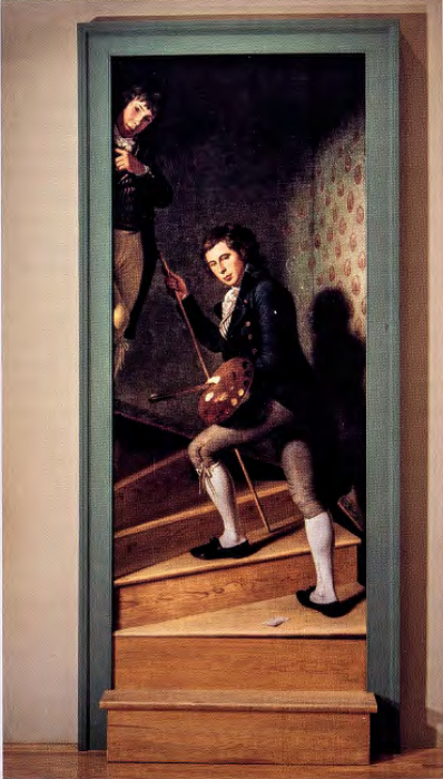 Figure 5.32: CHARLES WILLSON PEALE, The Staircase Group, 1795. Oil on canvas, 89 x 39 in (227 x roo cm). Philadelphia Museum of Art. (See also p. 132)