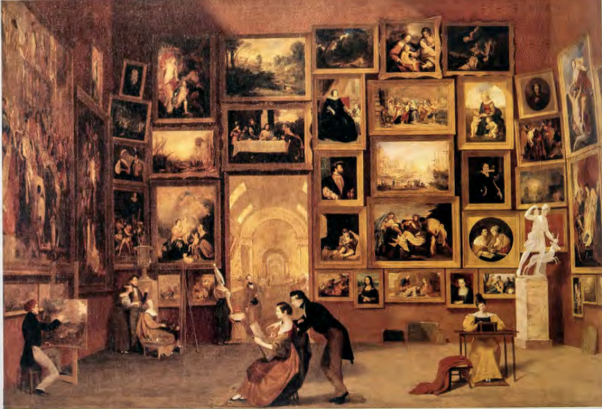 Figure 6.26:SAMUEL FINLEY BREESE MORSE, The Gallery of the Louvre, 1833. Oil on canvas, 78¾ X 108 in (20 x 274.3 cm). Terra Foundation for the Arts, Chicago, Illinois. Daniel J. Terra Collection, 1992.