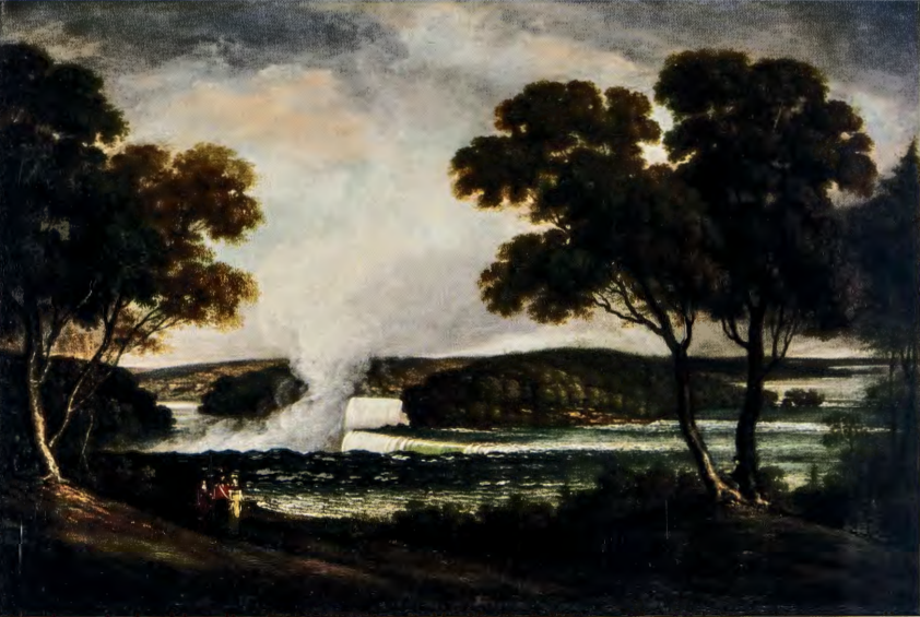 Figure 8.1: JOHN TRUMBULL, Niagara Falls from an Upper Bank on the British Side, c. 1807-08. Oil on canvas, 24⅜ x 36⅝ in (61.9 x 92.9 cm). Wadsworth Atheneum, Hartford, Connecticut.