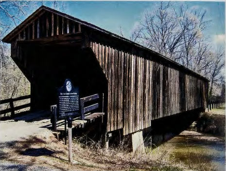 Figure 8.12: ITHIEL TOWN, Town lattice truss bridge, c. 1830. Meriwether County, Georgia.