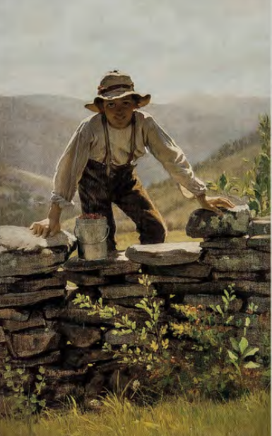 Figure 9.18: J.G. BROWN, The Berry Boy, c. 1877. Oil on canvas, 23 x 15 in (58.4 x 38.1 cm). George Walter Vincent Smith Art Museum, Springfield, Massachusetts. George Walter Vincent Smith Collection.